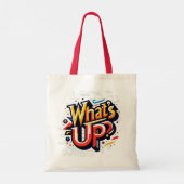 Wat is er? Canvas tas - Casual en leuk ontwerp voo (Achterkant)