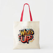 Wat is er? Canvas tas - Casual en leuk ontwerp voo (Voorkant)