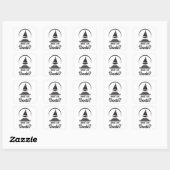 Wat is er Dock Boat Zeilboot Zeilboot Schip Vierkante Sticker (Vel)