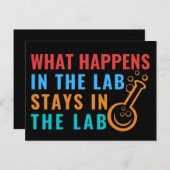 WAT IS ER GEBEURD IN HET LAB STAYS IN HET LAB - LA BRIEFKAART (Voorkant / Achterkant)