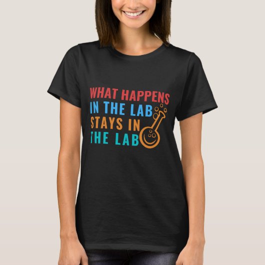 WAT IS ER GEBEURD IN HET LAB STAYS IN HET LAB - LA T-SHIRT (Voorkant)