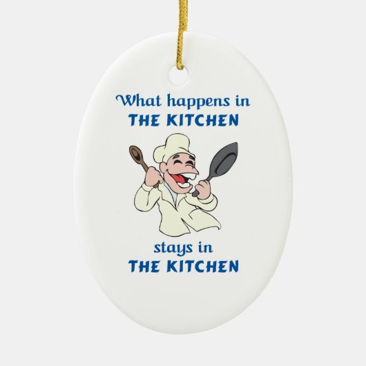 WAT IS ER GEBEURD IN KITCHEN KERAMISCH ORNAMENT (Voorkant)