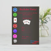 WAT IS ER GEBEURD IN VEGAS BLK BACHELOR PARTIJ INV KAART (Staand voorkant)