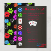 WAT IS ER GEBEURD IN VEGAS BLK BACHELOR PARTIJ INV KAART (Voorkant / Achterkant)