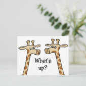 Wat is er? Giraffe briefkaarten (Staand voorkant)