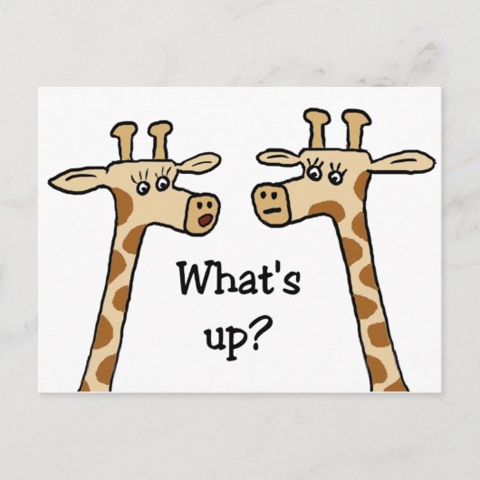 Wat is er? Giraffe briefkaarten (Voorkant)