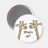 Wat is er? Giraffe magneet (Voorkant / Achterkant)