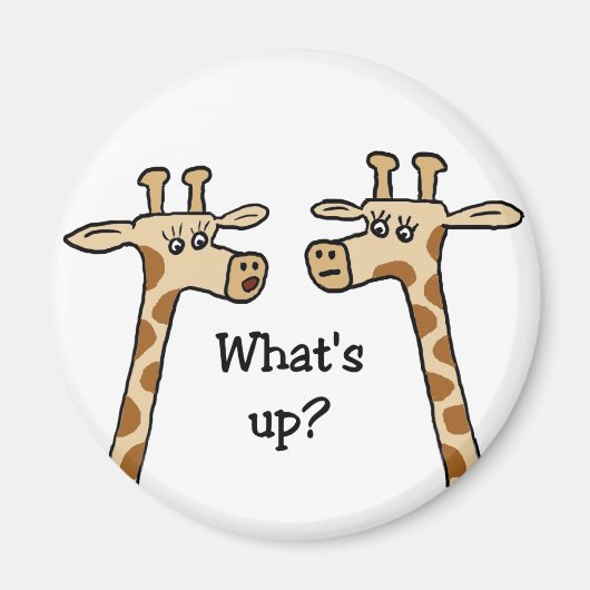 Wat is er? Giraffe magneet (Voorkant)