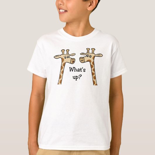 Wat is er? Giraffe t-shirt (Voorkant)