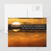 Wat is er goed aan om je vanmorgen te zien? briefkaart (Voorkant / Achterkant)