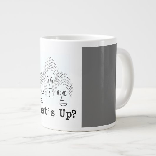 Wat is er? grote koffiekop (Voorkant rechts)