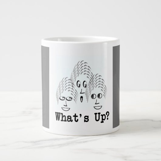 Wat is er? grote koffiekop (Voorkant)