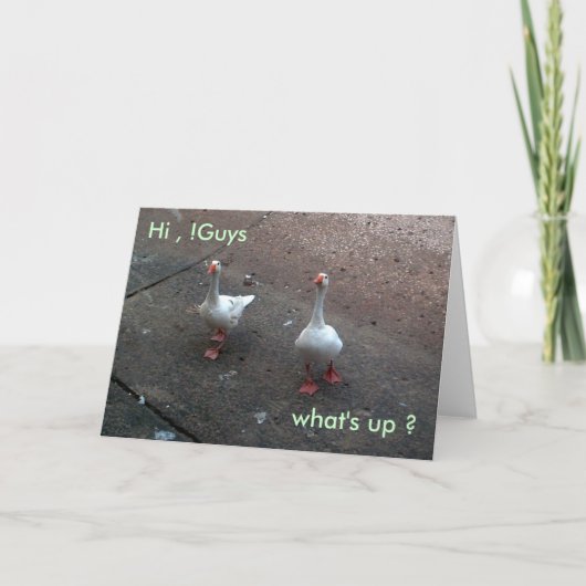 wat is er ?, Hoi, !Jongens Kaart (Voorkant)