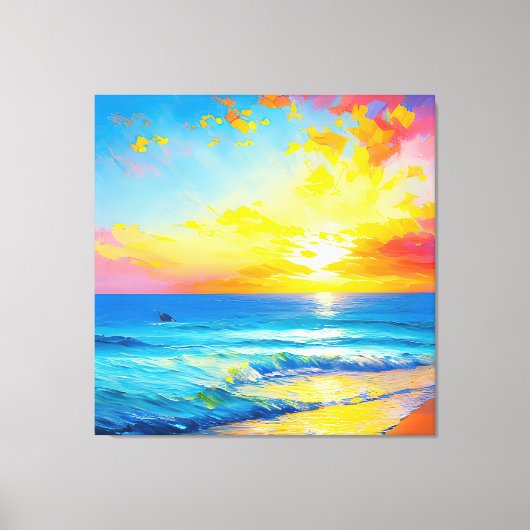 "Wat is er in het water". Canvas Afdruk (Voorkant)