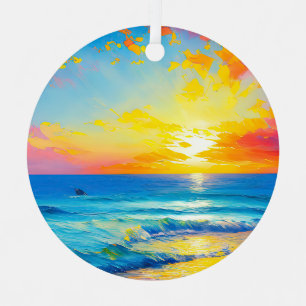 "Wat is er in het water". Metalen Ornament