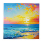 "Wat is er in het water". Tegeltje (Voorkant)