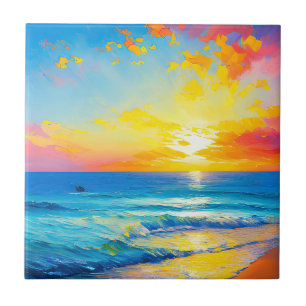 "Wat is er in het water". Tegeltje