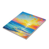 "Wat is er in het water". Tegeltje (Zijkant)