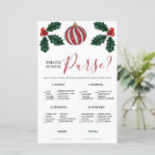 Wat is er in je Purse Winter Bridal Game? (Staand voorkant)