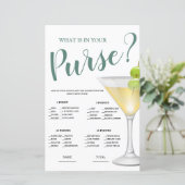 Wat is er in Purse Elegant Bridal Game Invitation (Staand voorkant)