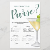 Wat is er in Purse Elegant Bridal Game Invitation (Voorkant)