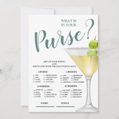 Wat is er in Purse Elegant Bridal Shower Invitatio Kaart (Voorkant)