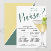 Wat is er in Purse Elegant Bridal Shower Invitatio Kaart (Voorkant / Achterkant)