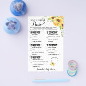 Wat is er in uw Baby shower game Kaart (Enkel)