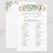 Wat is er in uw Baby shower game Kaart (Voorkant / Achterkant)