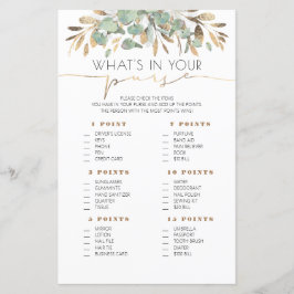 Wat is er in uw Baby shower game Kaart