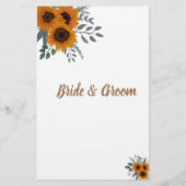 Wat is er in uw Bag Shower Game Card Sunflower? Flyer (Achterkant)