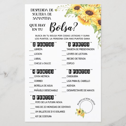 Wat is er in uw Spaans Spaans Spaans spelletje voo (Achterkant)