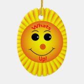Wat is er? keramisch ornament (Voorkant)