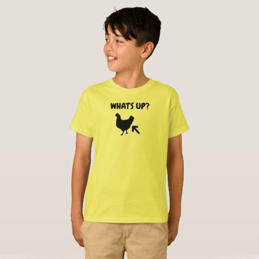 Wat is er?  Kip Butt. T-shirt (Voorkant volledig)