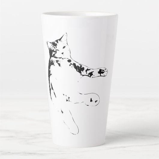 Wat is er, mens latte mok (Voorkant)