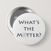 Wat is er? Met Atom Particle Joke Button (Voorkant /achterkant)
