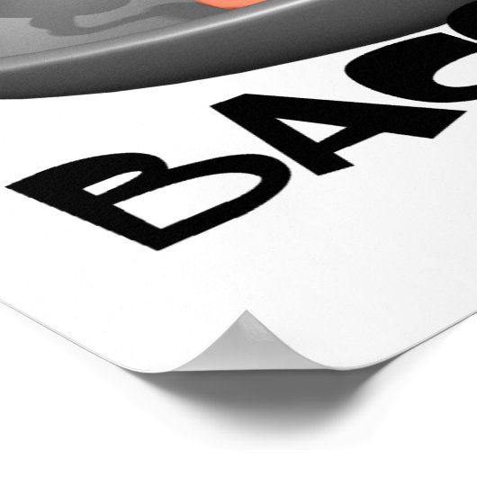 Wat is er met Bacon schudden Poster (Hoek)