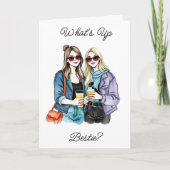 Wat is er met Bestie? Gewoon even checken in vrien Kaart (Voorkant)