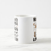 Wat is er met Coffee en Pugs dat ik niet kan stopp Koffiemok (Center)