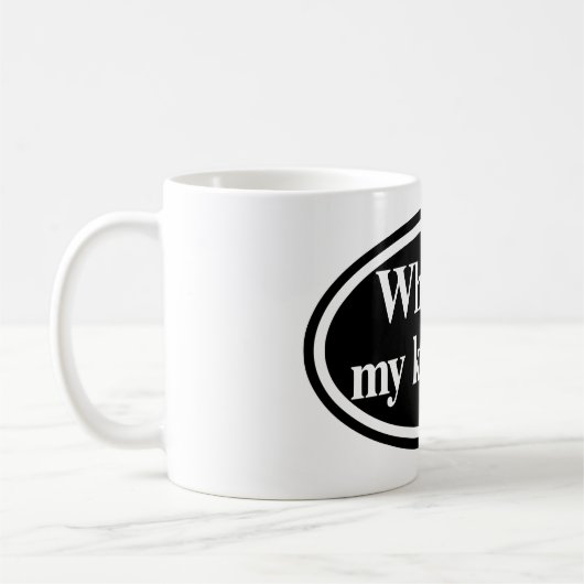 Wat is er met mijn brei? Koffie Mok (Links)