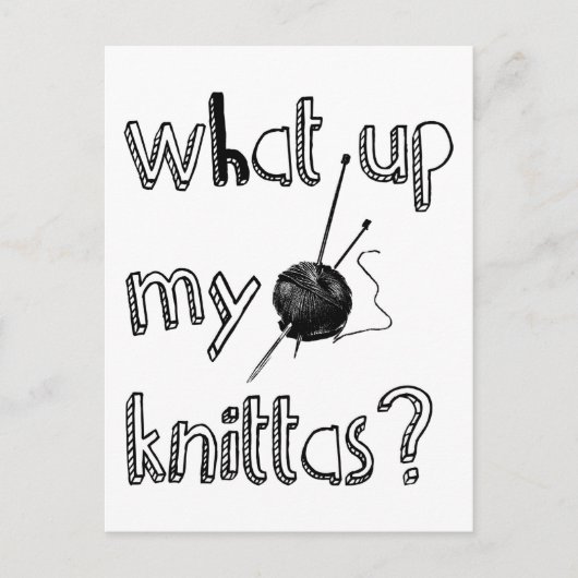 Wat is er met mijn breitta? briefkaart (Voorkant)