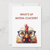 WAT IS ER MET MOTHA CLUCKER? BEDANKKAART (Voorkant)
