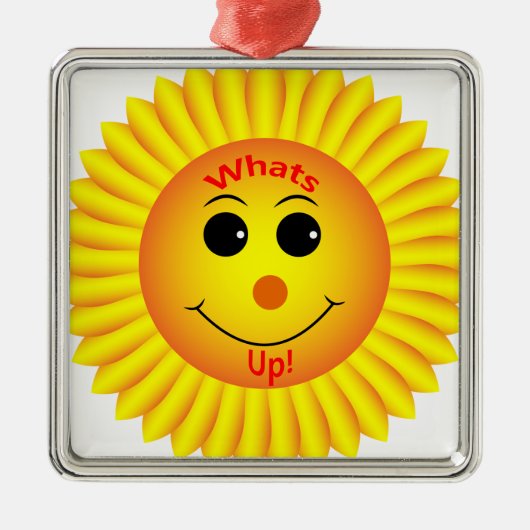 Wat is er? metalen ornament (Voorkant)