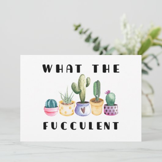 Wat is er mis? feestdagenkaart (Staand voorkant)