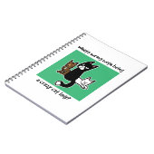 Wat is er mis met het zijn van een gekke kattendam notitieboek (Linkerzijde)