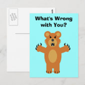 Wat is er mis met jou? briefkaart (Voorkant / Achterkant)
