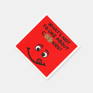 Wat is er niet leuk aan Cookies? (rood kruis) Servet