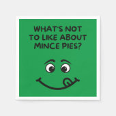 Wat is er niet leuk aan gehakt taarten? Groene big Servet (Voorkant)