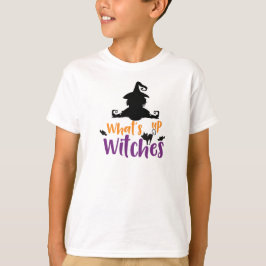 Wat is er op heksen, heks, kat, vleermuizen, hallo t-shirt