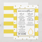 wat is er op je baby shower game mam om te worden kaart (Voorkant / Achterkant)